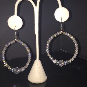 Hoop earrings with Nickel free fish hook